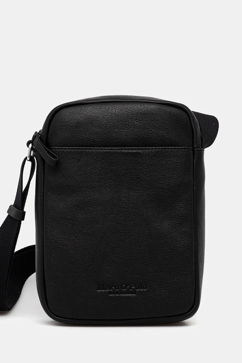 Marc O'Polo borsetă de piele culoarea negru, 5000009081