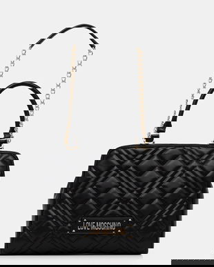 Love Moschino poșetă culoarea negru, JC4111PP0NLA0000