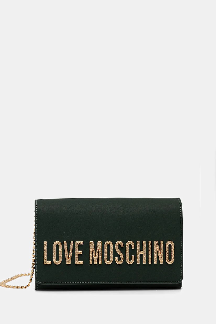 Love Moschino poșetă culoarea verde, JC4121PP0NKD085A