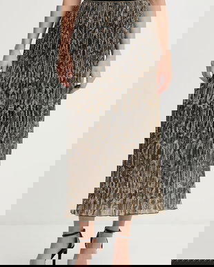 Marc Aurel fustă culoarea verde, maxi, evazați, 2200-1013-93490