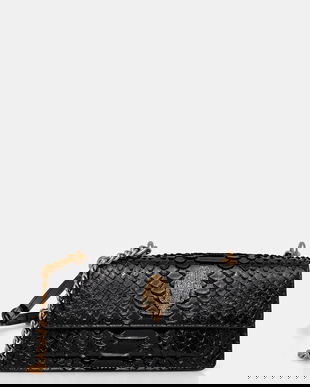 Kurt Geiger London poșetă de piele SHOREDITCH culoarea negru, 4998200719