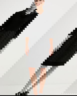 Joseph Ribkoff rochie culoarea negru, mini, evazați, 173444