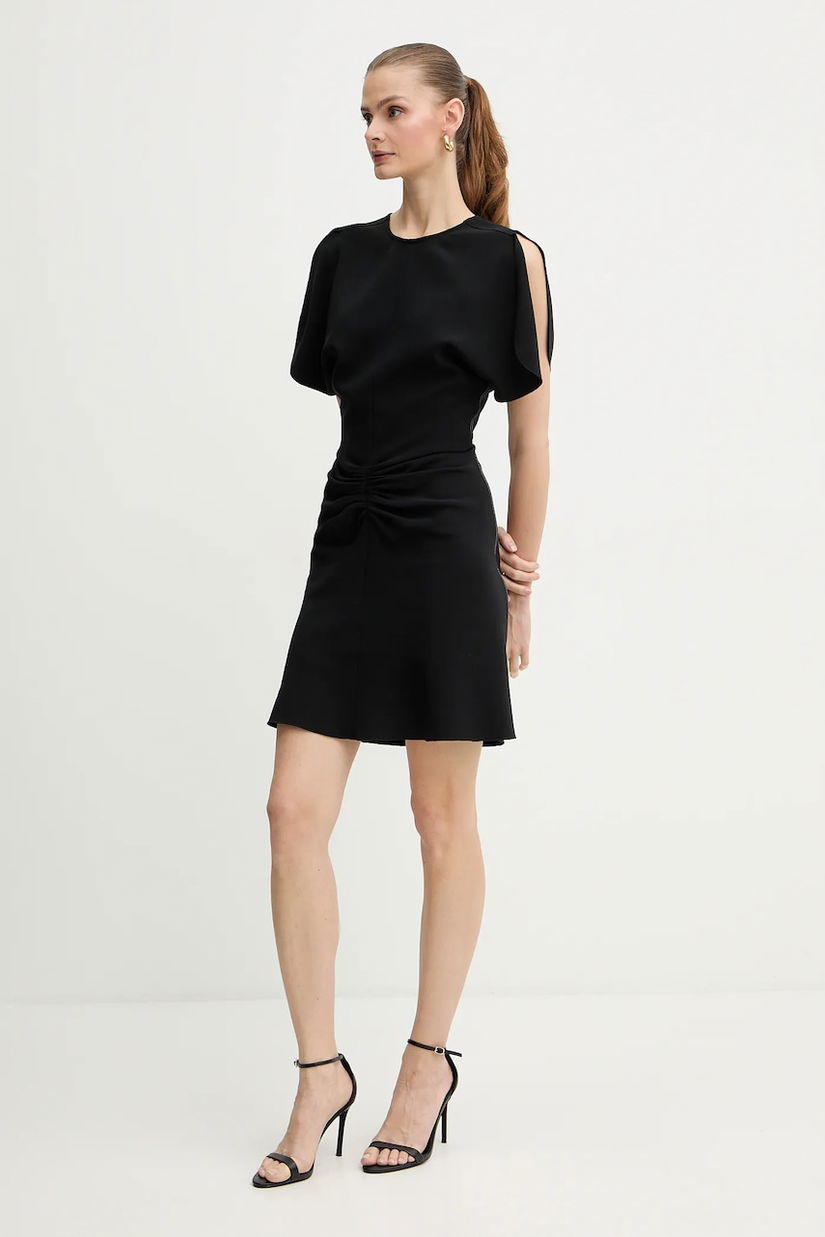 Victoria Beckham rochie culoarea negru, mini, evazați, 1325WDR006087C