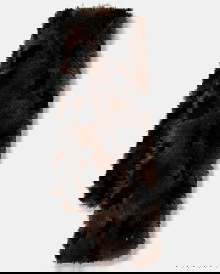 Kurt Geiger London fular culoarea maro, cu imprimeu, 9433630609