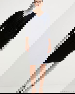 Joseph Ribkoff rochie culoarea bleumarin, mini, mulată, 233305