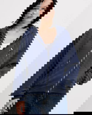 Abercrombie & Fitch bluză cu glugă, uni, KI152-5417-200