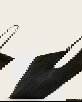 AllSaints poșetă de piele ARA culoarea gri, W285XD