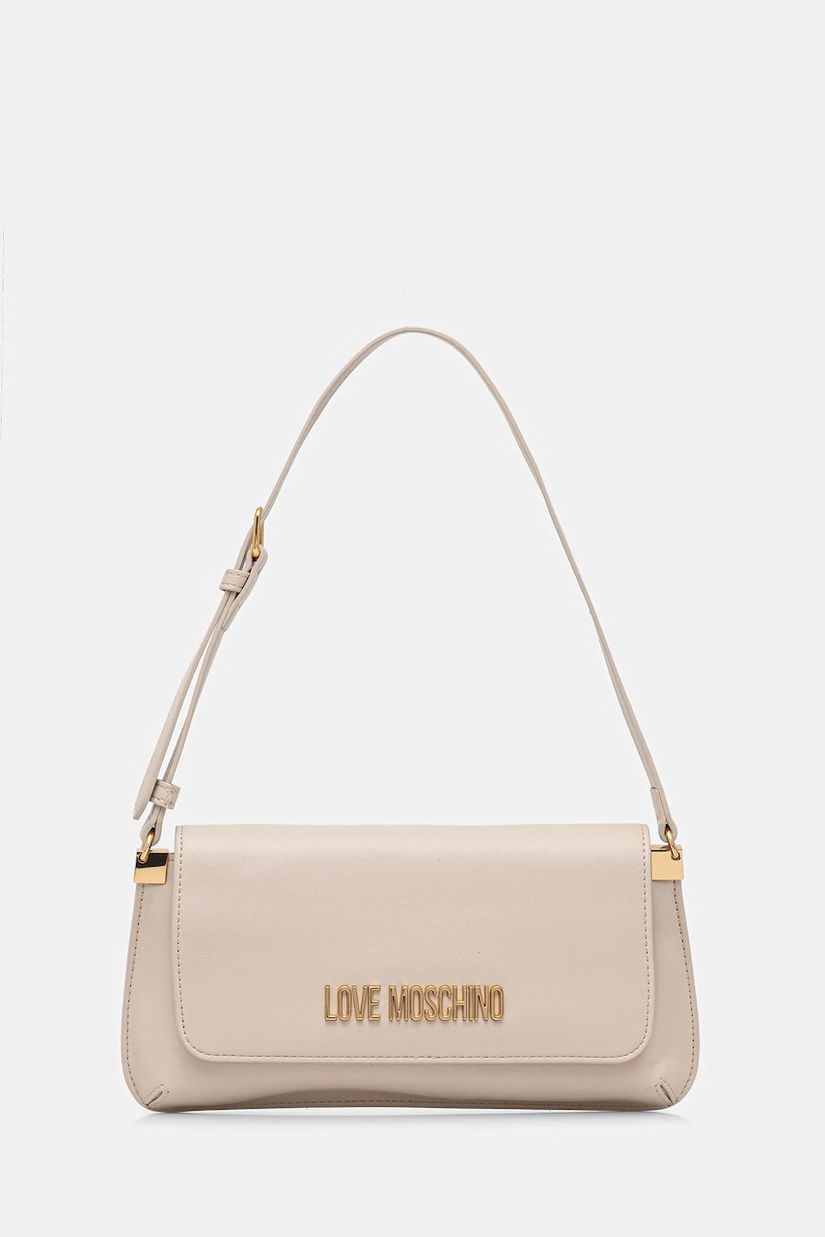 Love Moschino poșetă culoarea bej, JC4058PP0NLO0110