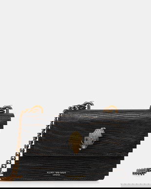 Kurt Geiger London poșetă de piele SHOREDITCH culoarea negru, 3536209709