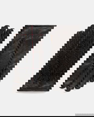 Barbour mănuși culoarea maro, MGL0143