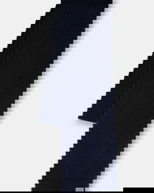 Bally eșarfă de lână culoarea bleumarin, uni, MSC03I