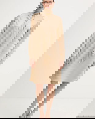 Marc Aurel rochie culoarea bej, mini, drept, 6584-2010-93474