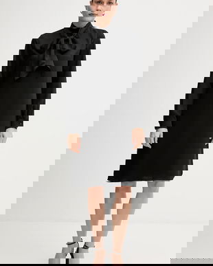 Marc Aurel rochie culoarea negru, mini, drept, 6584-2010-93474