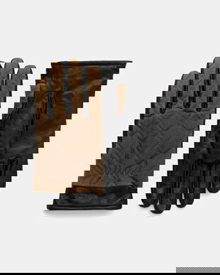 Barbour mănuși culoarea verde, MGL0097