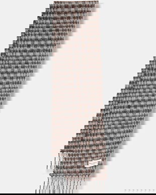 Marc O'Polo eșarfă cu lână culoarea maro, cu imprimeu, 510811302225