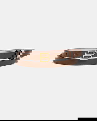 Bally curea de piele cu doua fete culoarea maro, WBG00D