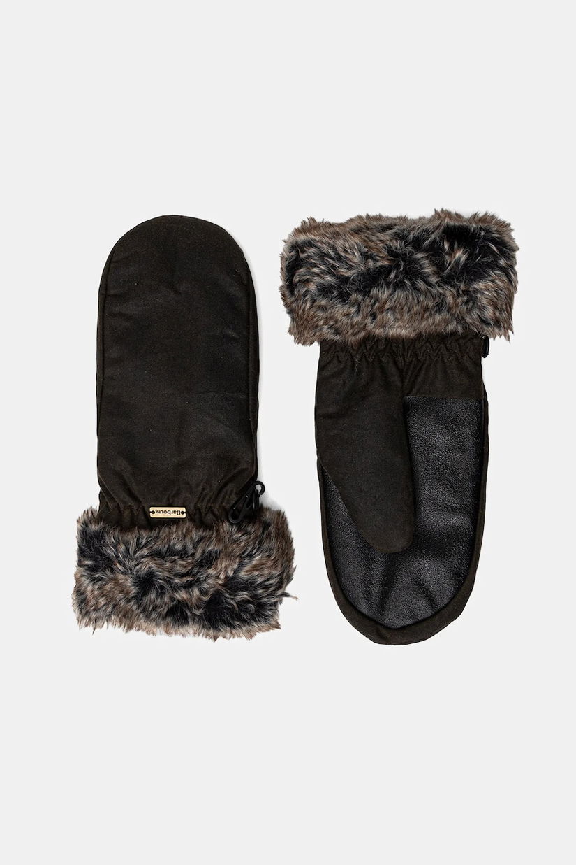 Barbour mănuși culoarea verde, LGL0045