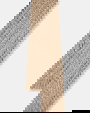 Hoss Intropia fular culoarea bej, uni, 5022325