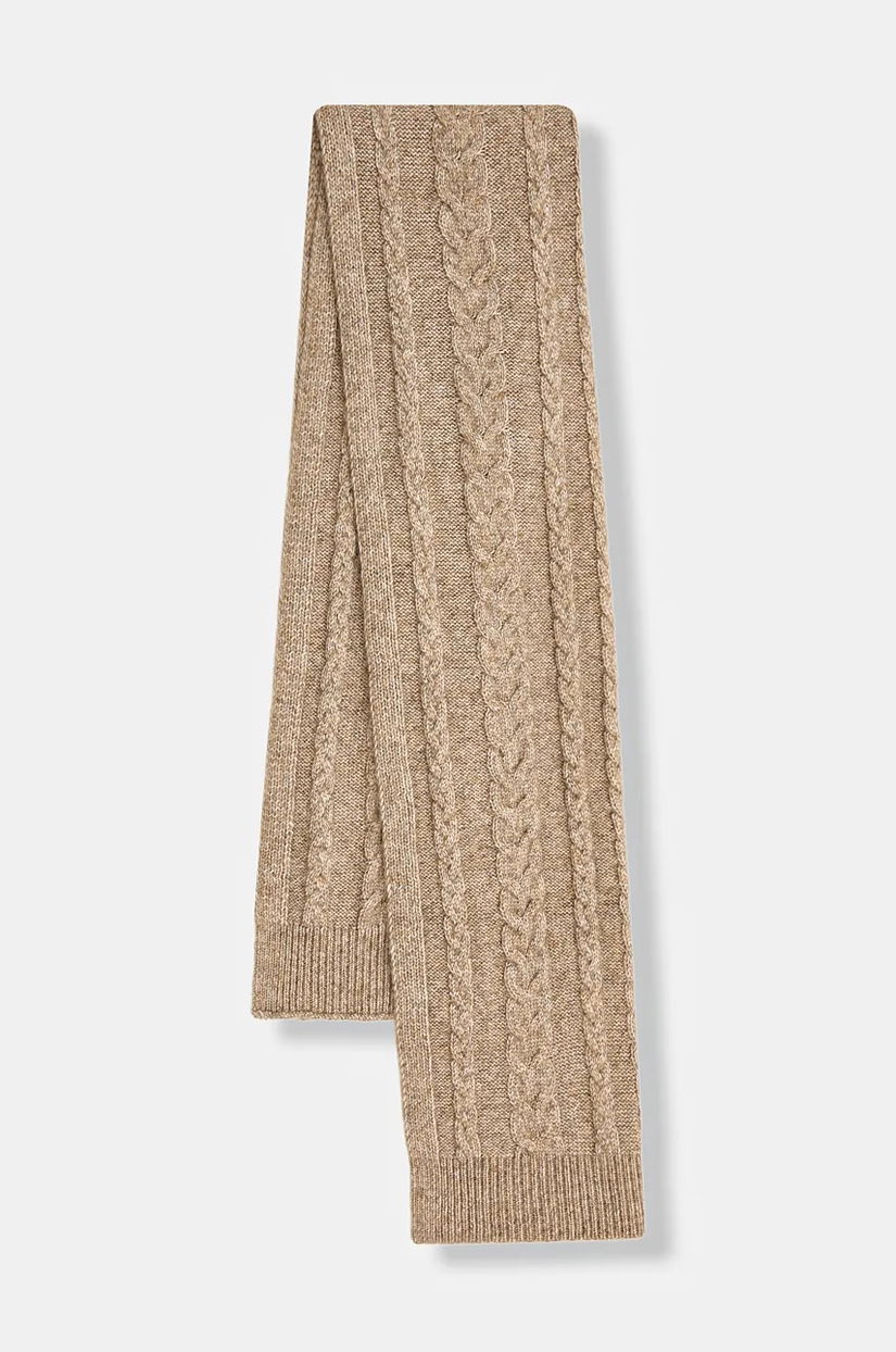 Hoss Intropia fular culoarea bej, uni, 5022325