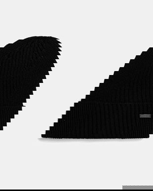 Michael Kors căciulă din amestec de lână culoarea negru, MKMC538418