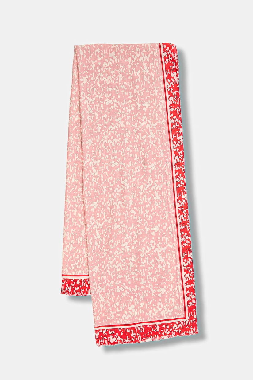 Marc O'Polo șal culoarea roz, cu imprimeu, 600802502045