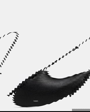 Yuzefi poșetă de piele FORTUNE COOKIE culoarea negru, YUZCO-HB-FC-L034