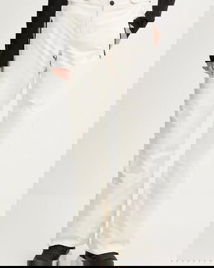 The North Face pantaloni de schi Lenado culoarea bej, NF0A8DEYQLI1