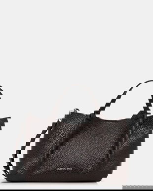 Marc O'Polo poșetă de piele culoarea maro, 5000009283