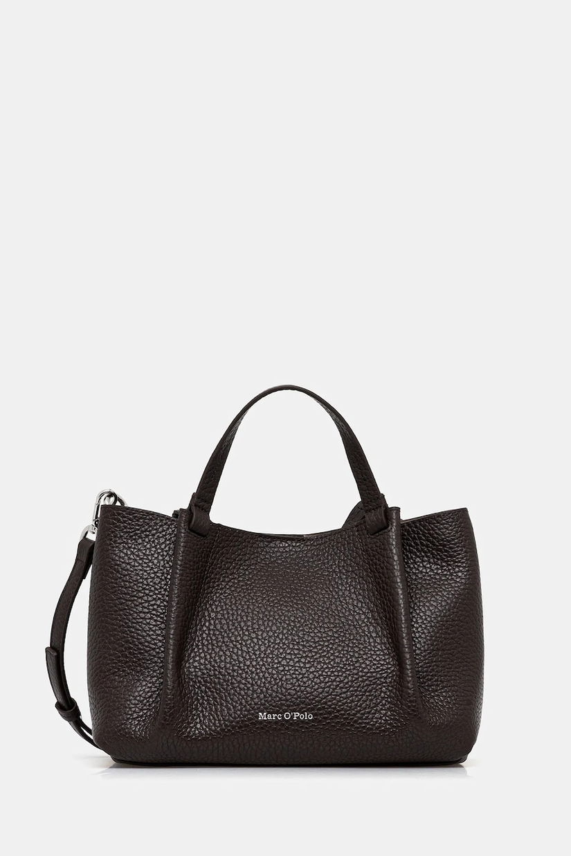 Marc O'Polo poșetă de piele culoarea maro, 5000009283