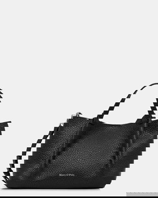 Marc O'Polo poșetă de piele culoarea negru, 5000009283