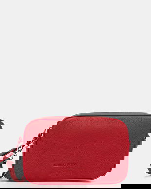 Marc O'Polo poșetă de piele culoarea roșu, 5000009087