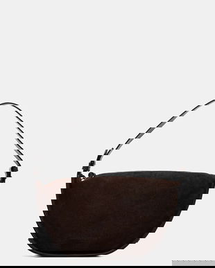 Marc O'Polo geantă de mană din piele întoarsă culoarea maro, 5000009153