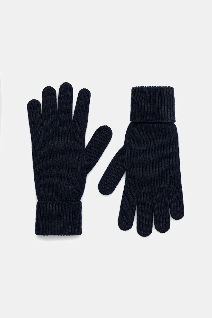 Bally mănuși de lână culoarea bleumarin, MGL00P