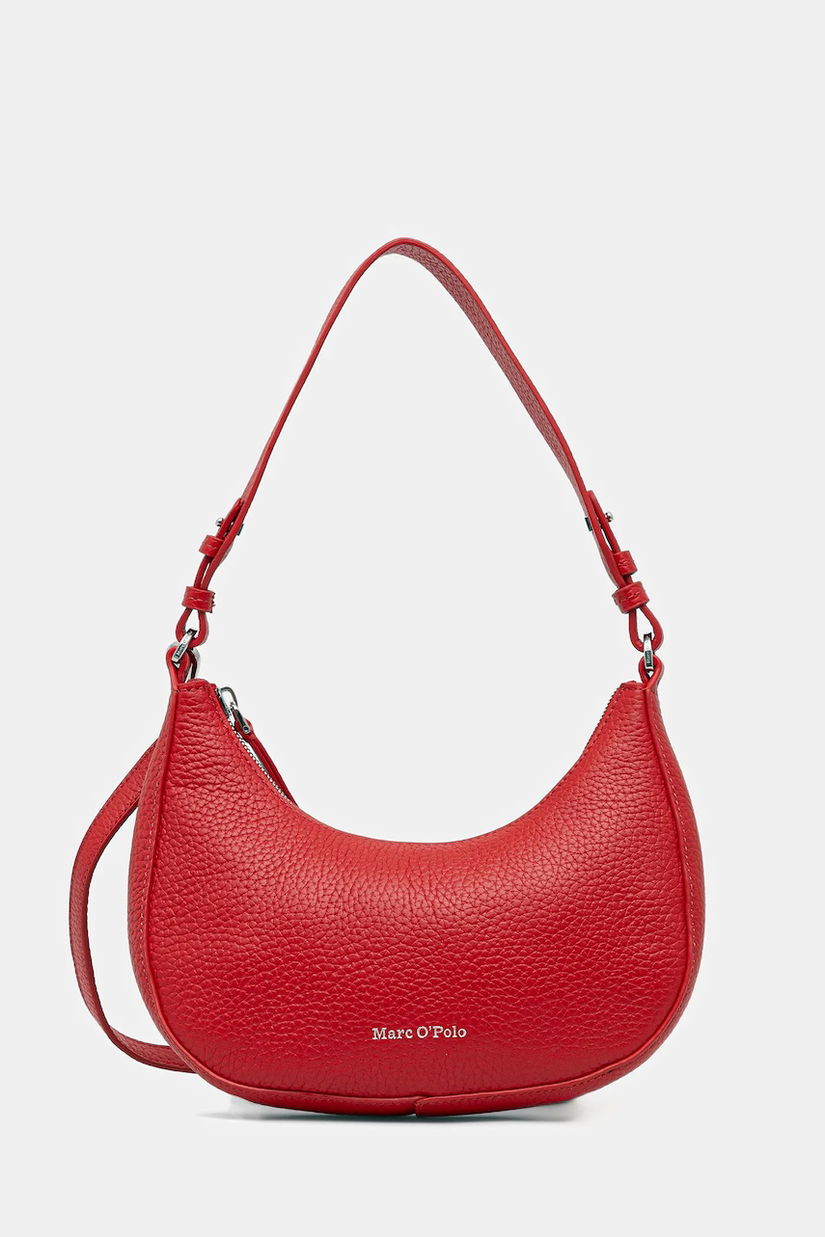 Marc O'Polo poșetă de piele culoarea roșu, 5000009284