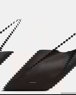 Marc O'Polo poșetă de piele culoarea maro, 5000009281