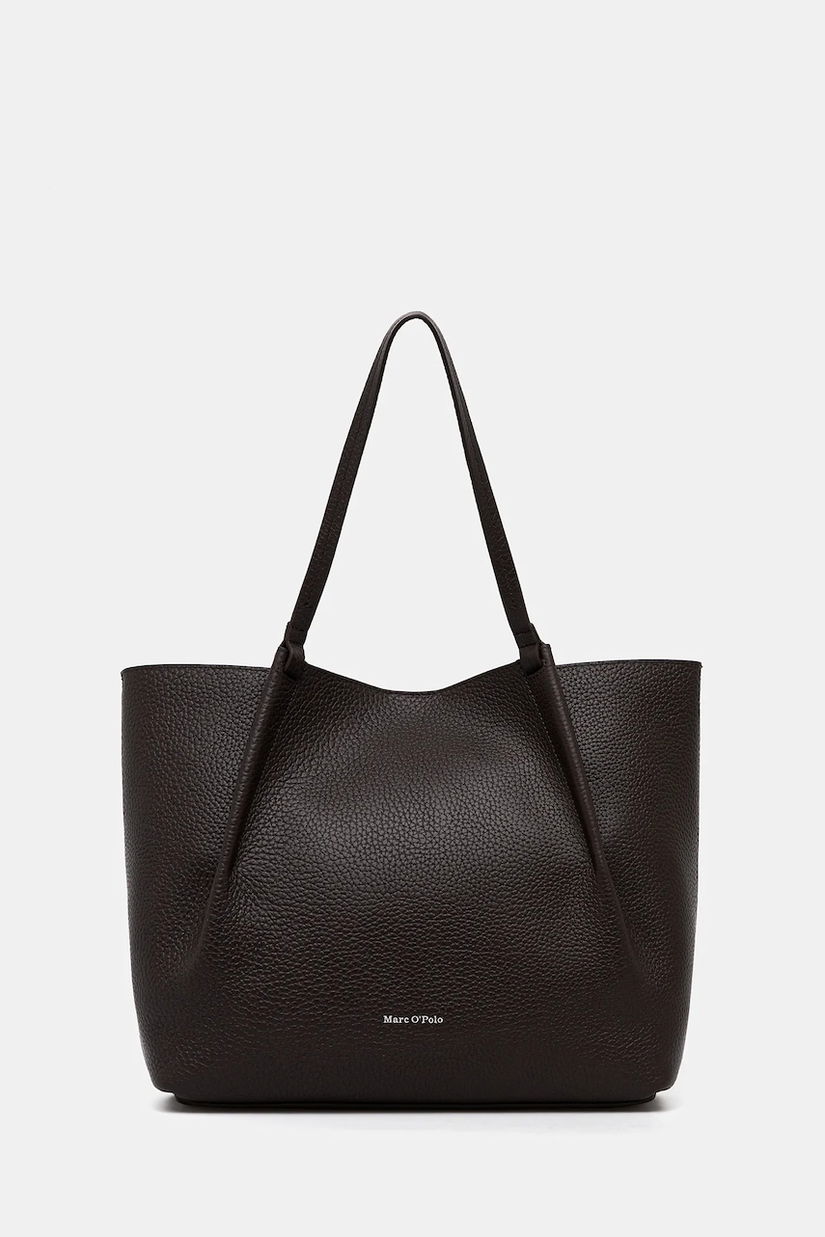 Marc O'Polo poșetă de piele culoarea maro, 5000009281
