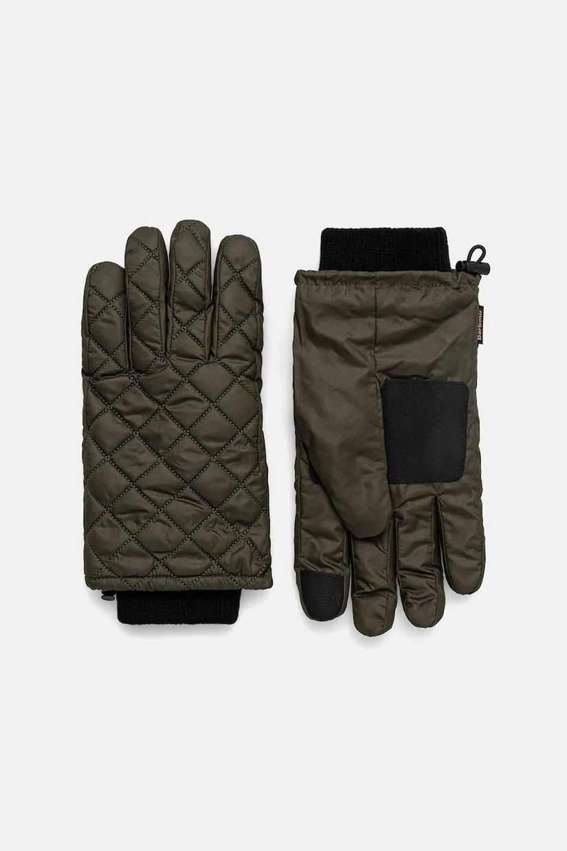 Barbour mănuși culoarea verde, MGL0141