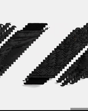 Barbour mănuși culoarea negru, MGL0141