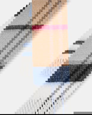 Barbour fular culoarea maro, cu imprimeu, LSC0293