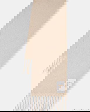 Barbour fular culoarea bej, uni, LSC0458