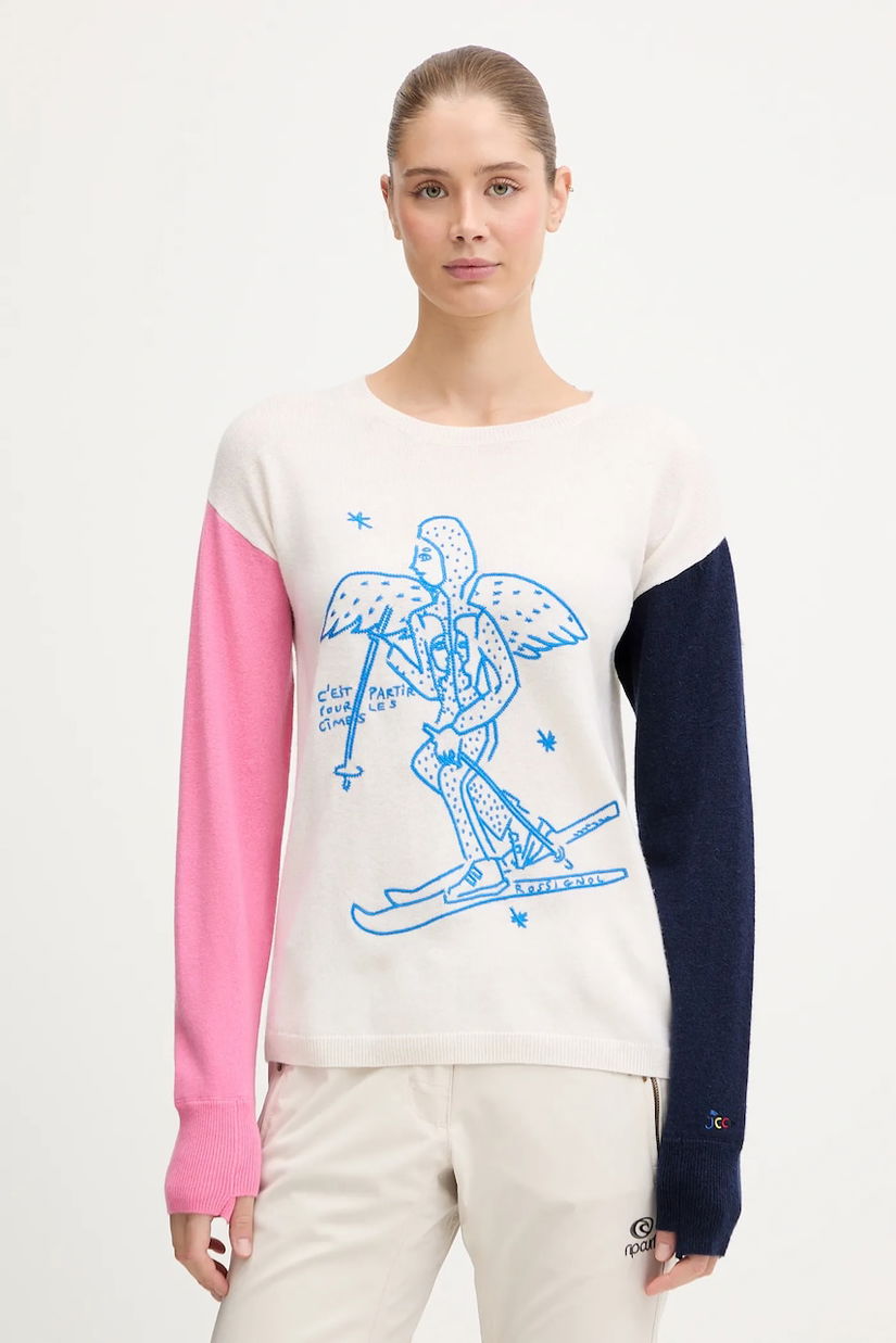 Rossignol pulover de lână JCC culoarea bej, RLOWO09