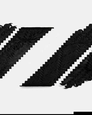 Barbour mănuși culoarea negru, MGL0142