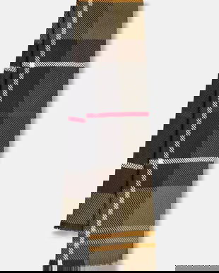 Barbour fular culoarea verde, cu imprimeu, LSC0308