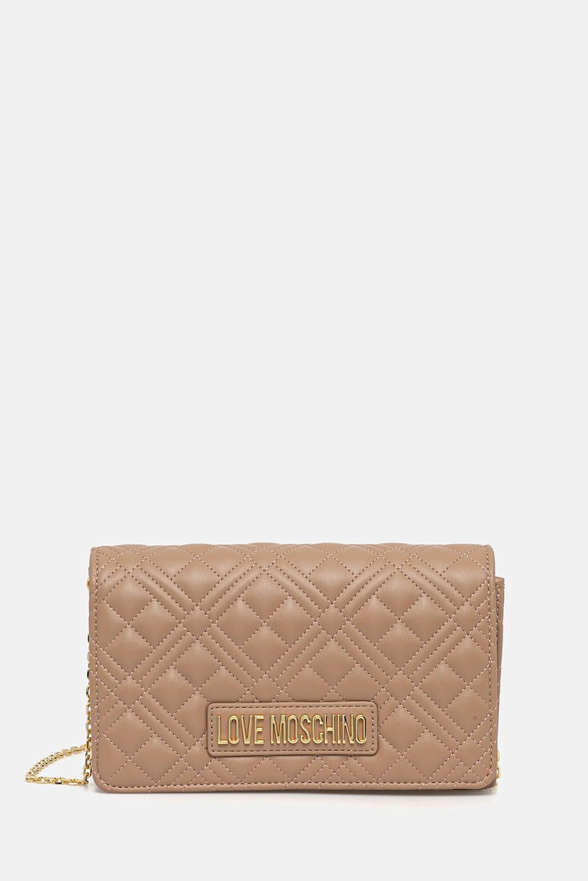 Love Moschino poșetă culoarea bej, JC4079PP0NLA0104