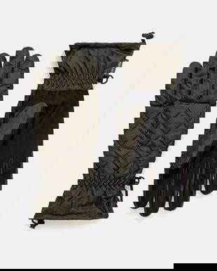 Barbour mănuși culoarea verde, LGL0142