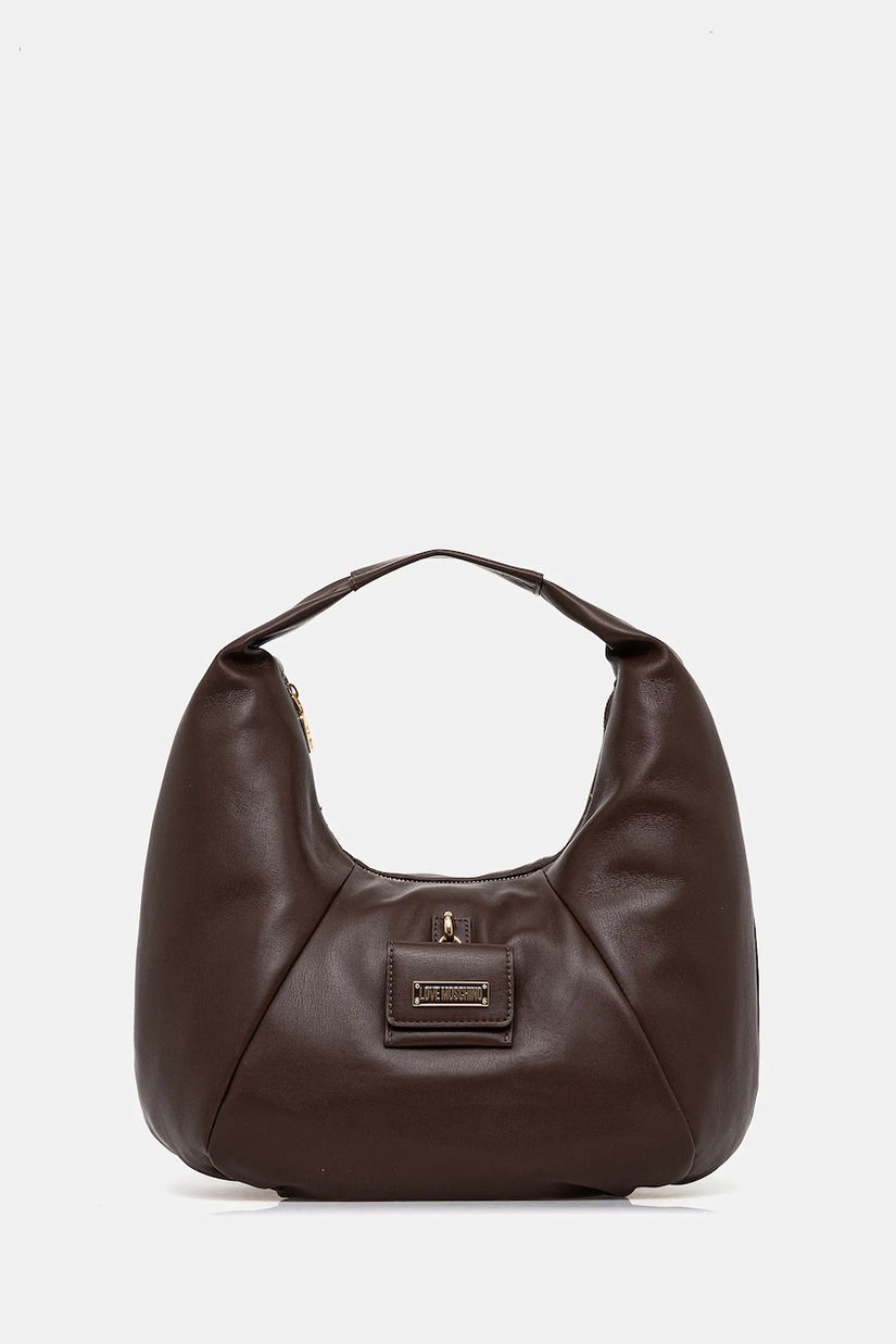 Love Moschino poșetă culoarea maro, JC4357PP0NKN0313