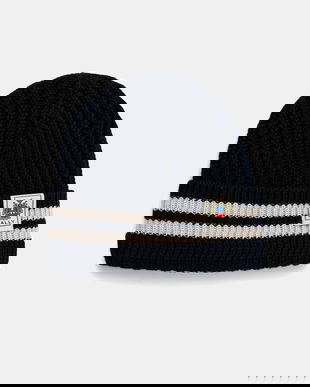 Bally căciulă de lână culoarea bleumarin, WHA02D