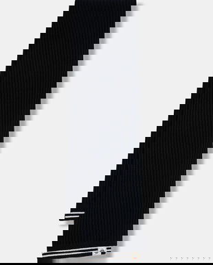 Bally eșarfă de lână culoarea bleumarin, cu imprimeu, WSC04M