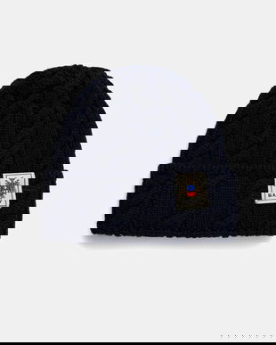 Bally căciulă de lână culoarea bleumarin, MHA03L