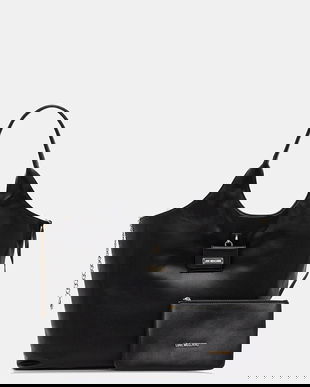 Love Moschino poșetă culoarea negru, JC4392PP0NKN0000